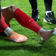 David Miculescu a ajuns la spital după accidentarea din Gloria Bistrița - FCSB, Cupa României. foto: Andrei Furnigă / GSP