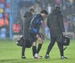 Baptiste Roux, accidentat în FC Voluntari - Universitatea Craiova / Foto: Cristi Preda GSP