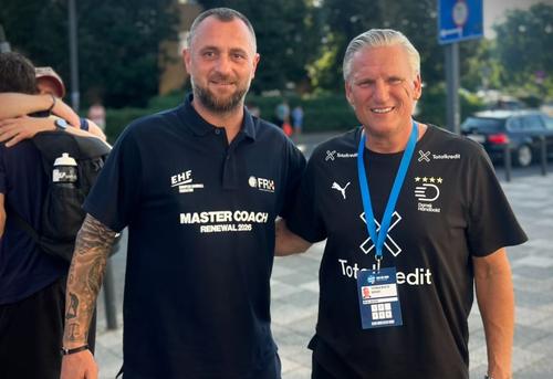 Adrian Chiruț (stânga) alături de Nikolaj Jacobsen / FOTO: Instagram