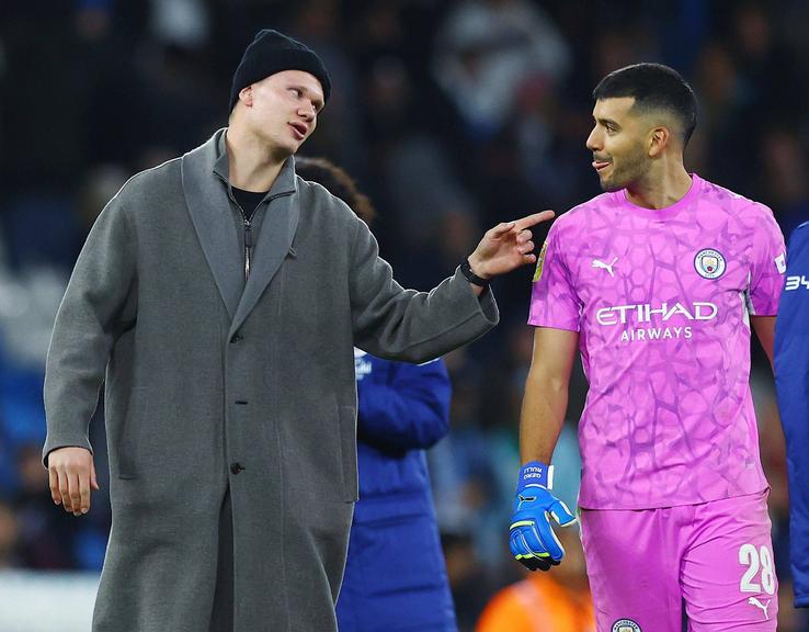 Erling Haaland, apariție inedită pe teren după victoria din Cupa Ligii Angliei // foto: imago images