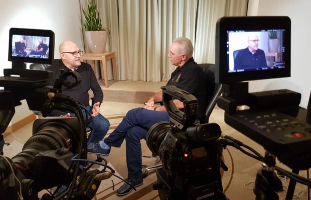 FOTO Hristo Stoichkov, la București pentru tragerea la sorți și pentru interviuri cu legendele Stelei: „I-am spus că s-ar putea să jucăm cu ei marea finală”