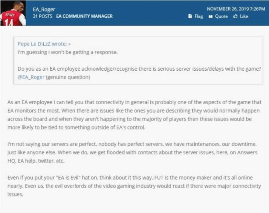 FIFA 20 // EA Sports, răspuns în privința criticilor legate de problema serverelor
