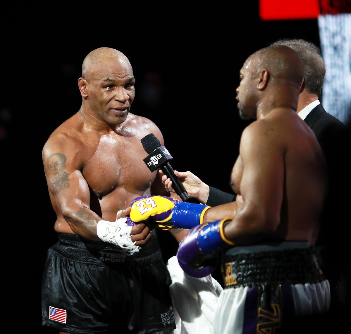 FOTO+VIDEO. Spectacol total în lupta dintre Mike Tyson și Roy Jones Jr. » Rezultat surprinzător: „Eu trebuia să câștig!”