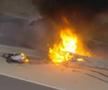Lewis Hamilton, victorie la Bahrain, într-un Mare Premiu marcat de un incident grav: mașina lui Romain Grosjean a luat foc