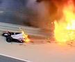 Lewis Hamilton, victorie la Bahrain, într-un Mare Premiu marcat de un incident grav: mașina lui Romain Grosjean a luat foc