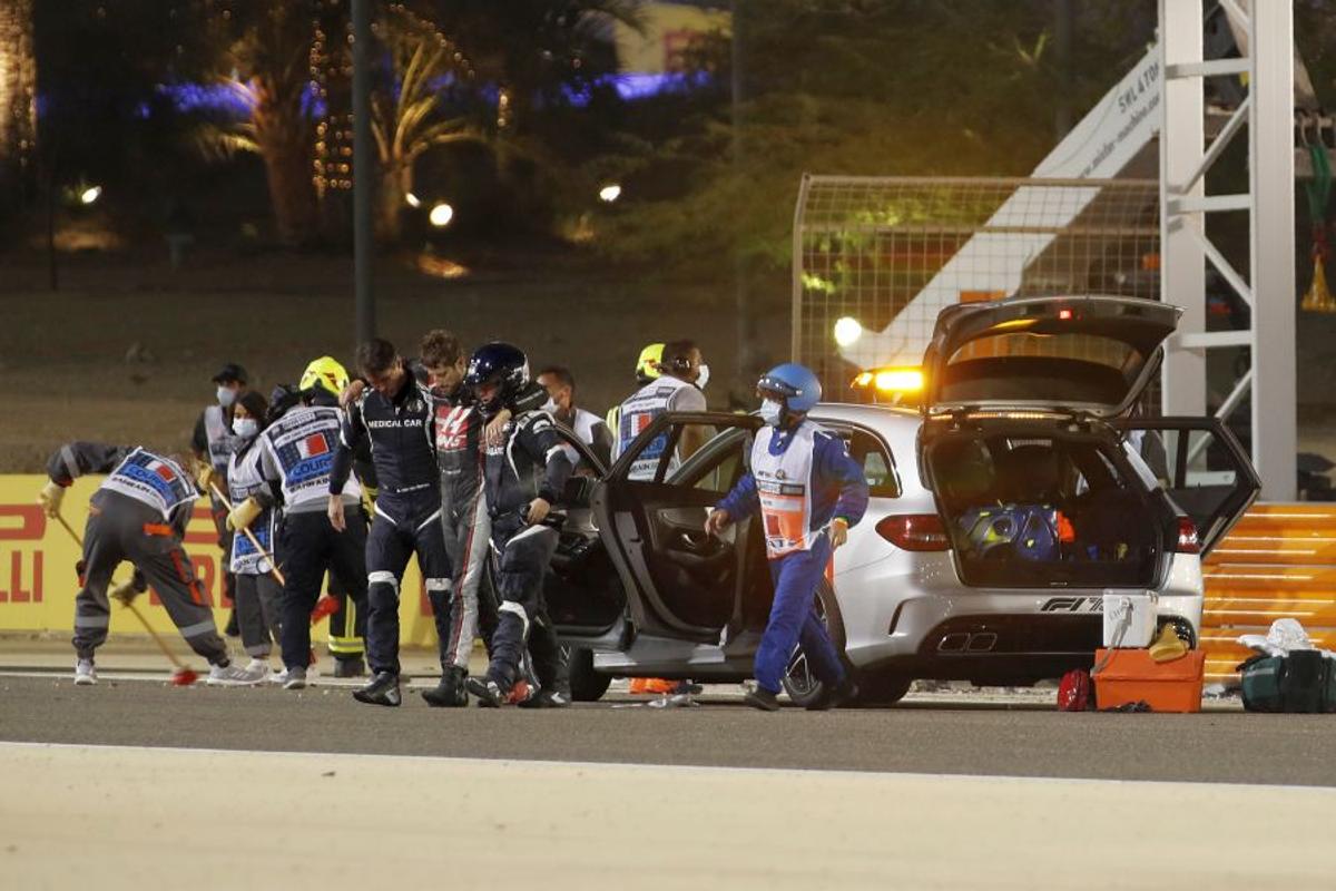 Accident - Mașina lui Romain Grosjean a luat foc. 29.11.2020