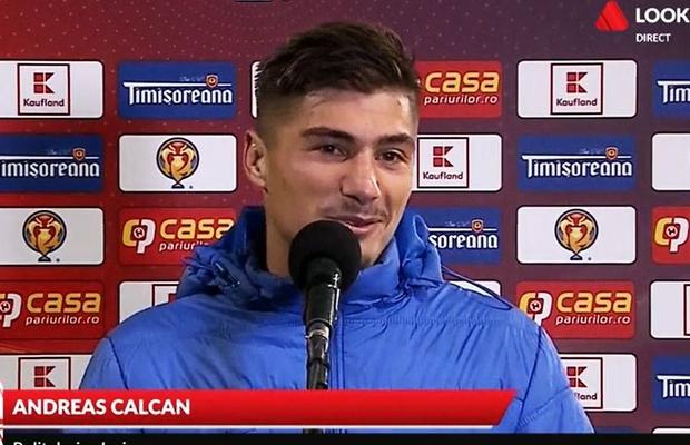 POLI IAȘI - CFR CLUJ 1-0. Andreas Calcan, eurogol cu dedicație în Gruia: „Zeul Fotbalului ne-a părăsit, dar mi-a trimis inspirație. E pentru fanii lui «U»”