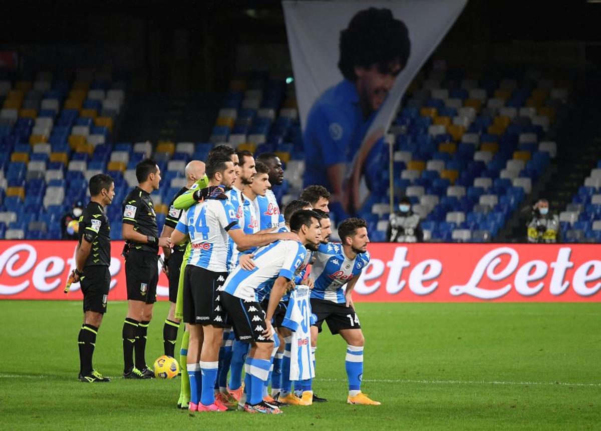 Napoli - AS Roma omagii Diego Maradona