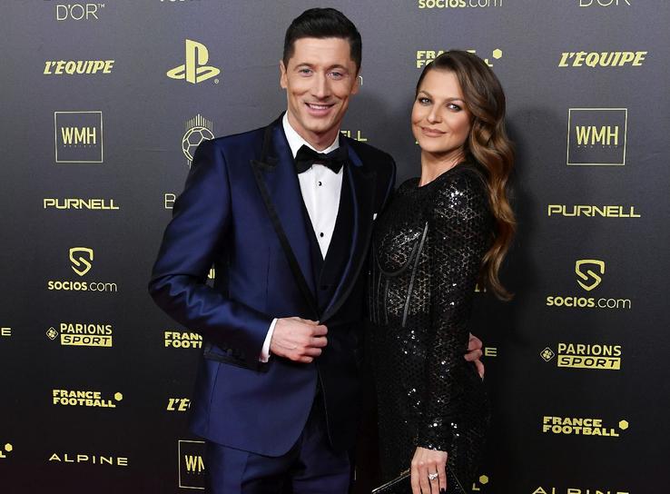 Robert Lewandowski, alături de soția sa, Anna / Sursă foto: Guliver/Getty Images