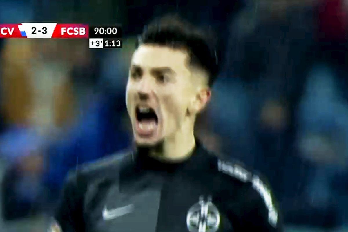 „Nu se aude!” » Cum i-a provocat Andrei Vlad pe fanii Craiovei după golul victoriei înscris de FCSB