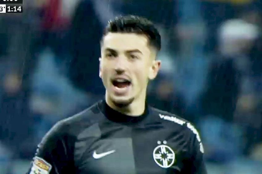 Andrei Vlad, în CS Universitatea - FCSB // foto: captură DigiSport