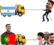 Cristiano Ronaldo a devenit subiect de glume după scenele inedite petrecute la Portugalia - Uruguay