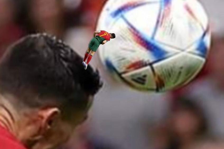 Cristiano Ronaldo a devenit subiect de glume după scenele inedite petrecute la Portugalia - Uruguay