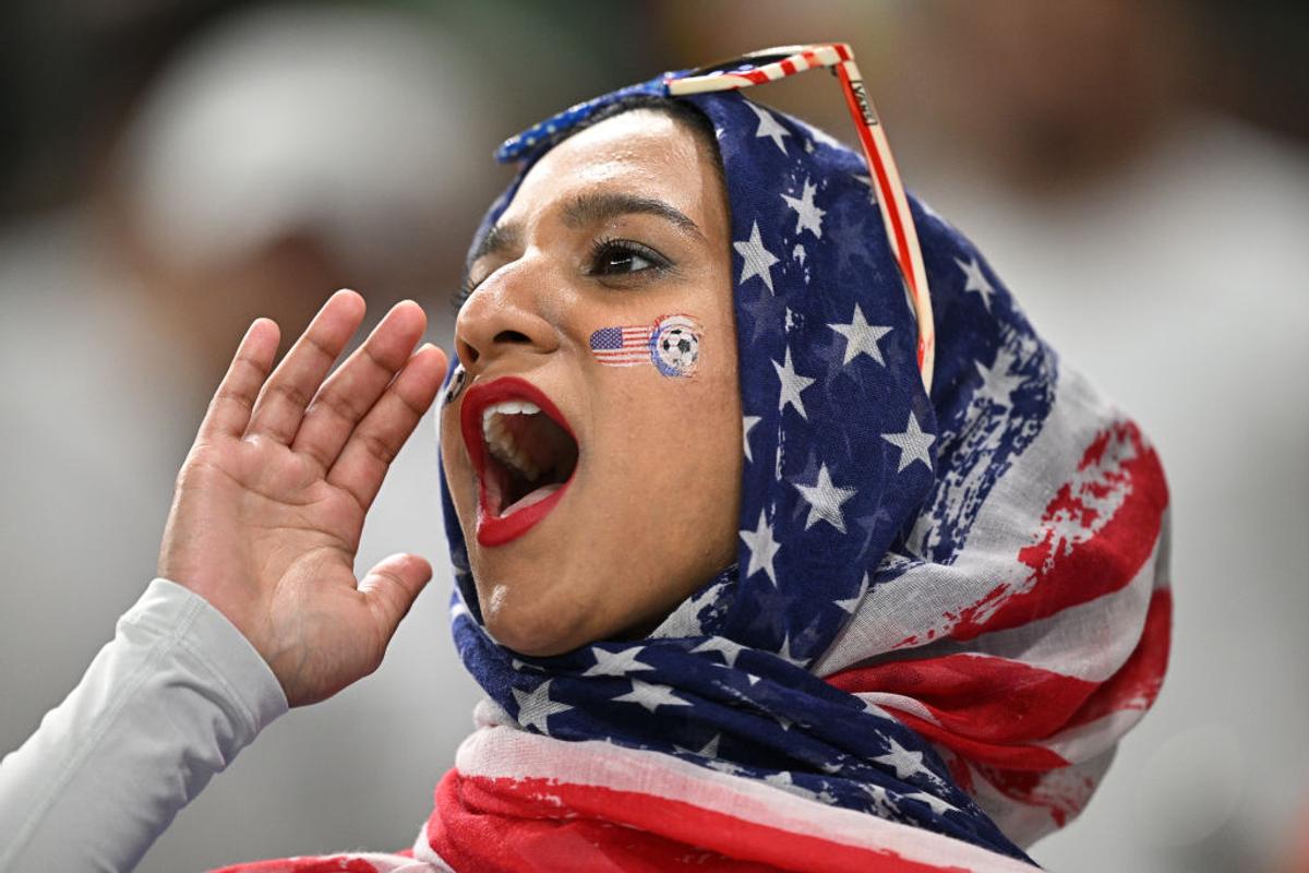 Imagini spectaculoase din tribune la SUA - Iran / FOTO: GettyImages