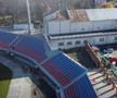 Asta le întrece pe toate! Tribuna noului stadion din Superliga, construită în jurul unei clădiri