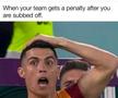 „Când echipa ta primește un penalty după ce ai fost înlocuit” » Cristiano Ronaldo a devenit subiect de glume după scenele inedite petrecute la Portugalia - Uruguay