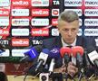 Ovidiu Burcă la conferința de adio de la Dinamo