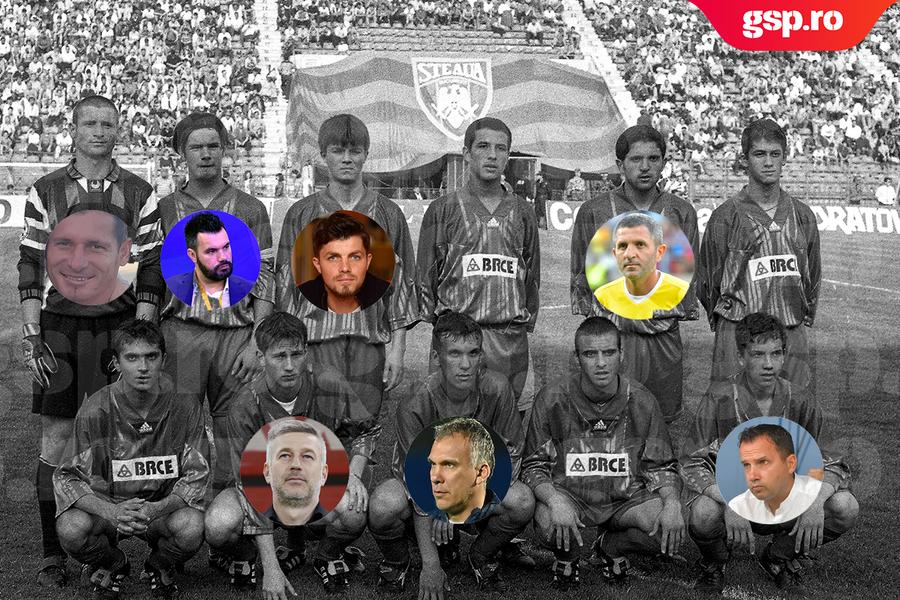 Povestea din spatele unei fotografii fabuloase, pe care GSP o publică azi în premieră! Steaua tineret-speranțe, la 10 ani de la Sevilla '86: Edi Iordănescu, Alin Stoica, C. Munteanu, Paraschiv...