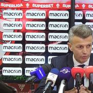 Ovidiu Burcă la conferința de adio de la Dinamo