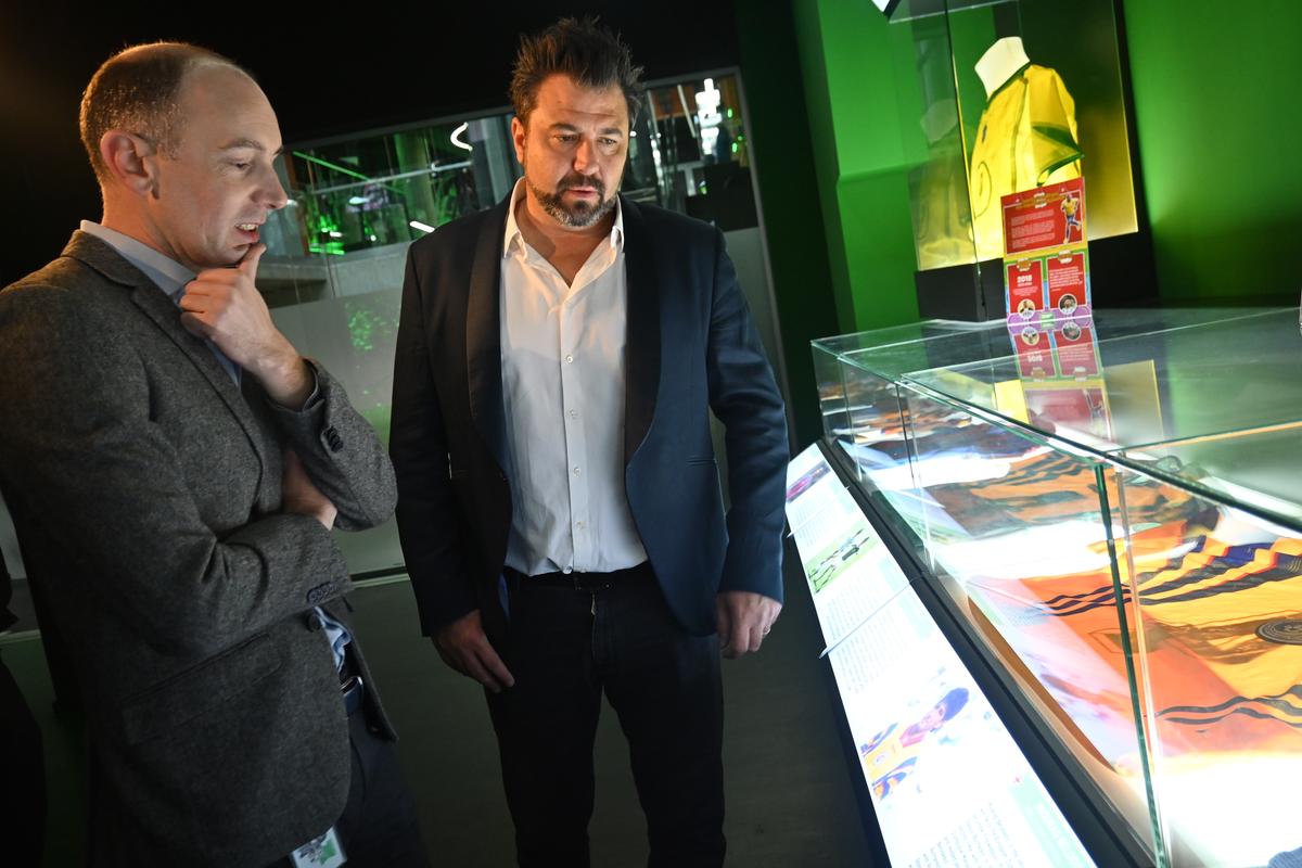 Sebastian Frey vizită la Muzeul Sportului