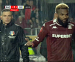 Aaron Boupendza, scandal cu fanii la Rapid - Petrolul