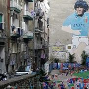 Pictura murală din Napoli înfățindu-l pe Diego Armando Maradona e al doilea cel mai vizitat turistic din Italia