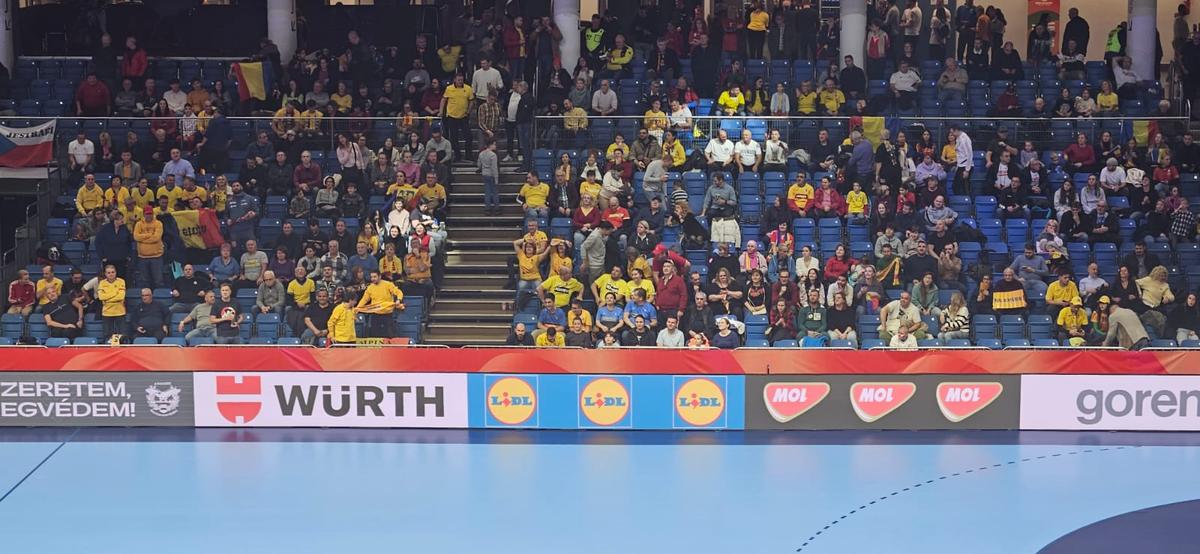 Un meci a fost deja câștigat: România joacă acasă la Debrecen! » 1.700 de fani „tricolori” au dat recital la Europeanul de handbal