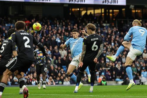 Phil Foden a deschis scorul în minutul 1 în Manchester City - Leeds / Foto: Imago Images