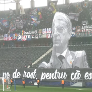 Emeric Ienei, omagiat pe Ghencea / foto: captură YouTube Steaua TV