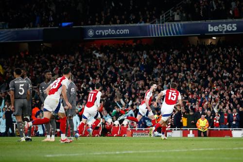 Declan Rice în meciul dintre Arsenal și Real Madrid din Liga Campionilor / Imago Images
