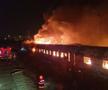 Incendiu puternic la câțiva pași de stadionul Rapidului » De la ce a pornit totul și cum decurge operațiunea