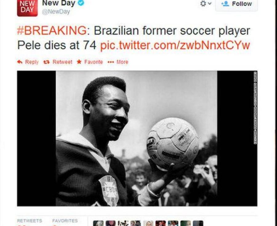 CNN, gafă incredibilă » Ce fotografie rula pe ecran după moartea lui Pele + nu e prima oară când o comit