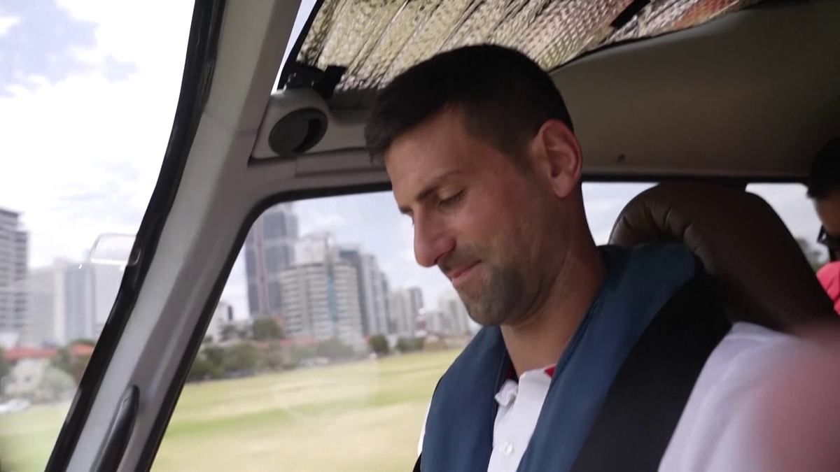 Novak Djokovic, plimbare spectaculoasă cu elicopterul