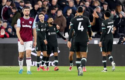 West Ham - Liverpool 0-5 » Trupa lui Arne Slot s-a distrat pe London Stadium și încheie anul cu un avantaj confortabil în fruntea Premier League