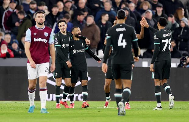 West Ham - Liverpool 0-5 » Trupa lui Arne Slot s-a distrat pe London Stadium și încheie anul cu un avantaj confortabil în fruntea Premier League