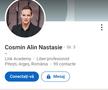 Profilul de LinkedIn al lui Cosmin Năstăsie