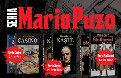 Cărți scrise de Mario Puzo, autorul bestsellerului NAȘUL, de vineri, 7 februarie la chioșcurile de ziare!