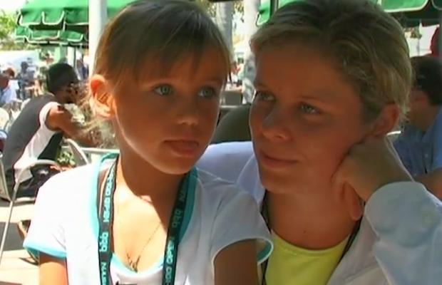 VIDEO INEDIT » Sofia Kenin, finalista Australian Open, alături de Kim Clijsters acum 15 ani: „Va fi o jucătoare bună”