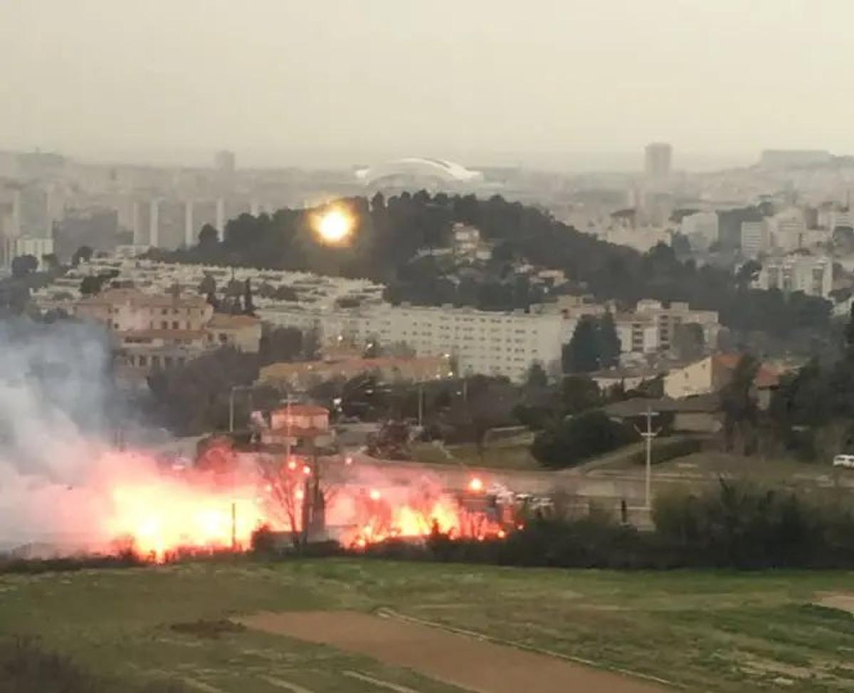 FOTO Olympique Marseille, scandal, torțe, suporteri