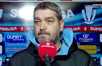 „Mie mi-a plăcut!” » Ciobotariu l-a lăudat pe jucătorul care și-a marcat autogol și s-a declarat mulțumit de joc, deși ilfovenii n-au avut șut pe poartă