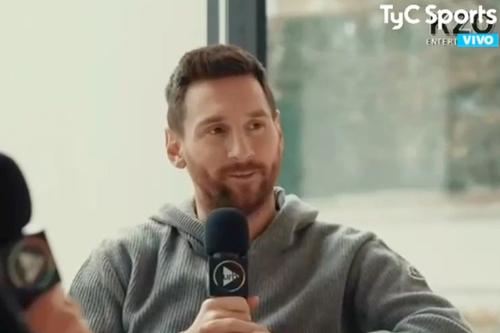 Lionel Messi a acordat primul interviu după Mondialul qatarez // foto: TyC Sports