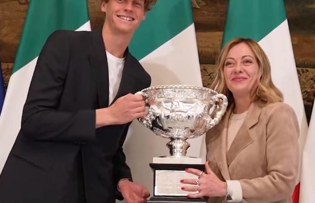 „Grandissimo!” » Imaginile zilei în Italia: Jannik Sinner s-a întâlnit cu Giorgia Meloni, premierul țării: „Asta-i Italia care ne place”