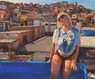 Wanda Nara a apărut cu tricoul Argentinei în favelele din Brazilia. Foto: Instagram