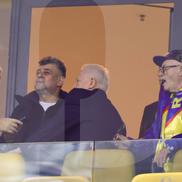 Marcel Ciolacu, alături de Gigi Becali la FCSB - Manchester United, foto: Ionuț Iordache