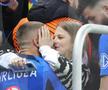 Antonia și Daniel Bîrligea, după FCSB - Manchester United 0-2. FOTO: Ionuț Iordache (GSP)