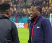 Joyskim Dawa și Andre Onana, înainte de FCSB - Manchester United / FOTO: Ionuț Iordache (GSP)