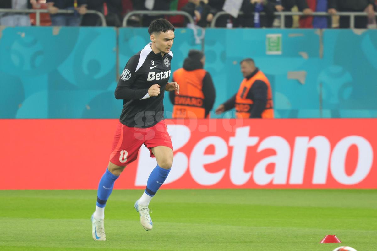 FCSB - Manchester United, imagini de la încălzire