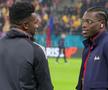 Joyskim Dawa și Andre Onana, înainte de FCSB - Manchester United / FOTO: Ionuț Iordache (GSP)