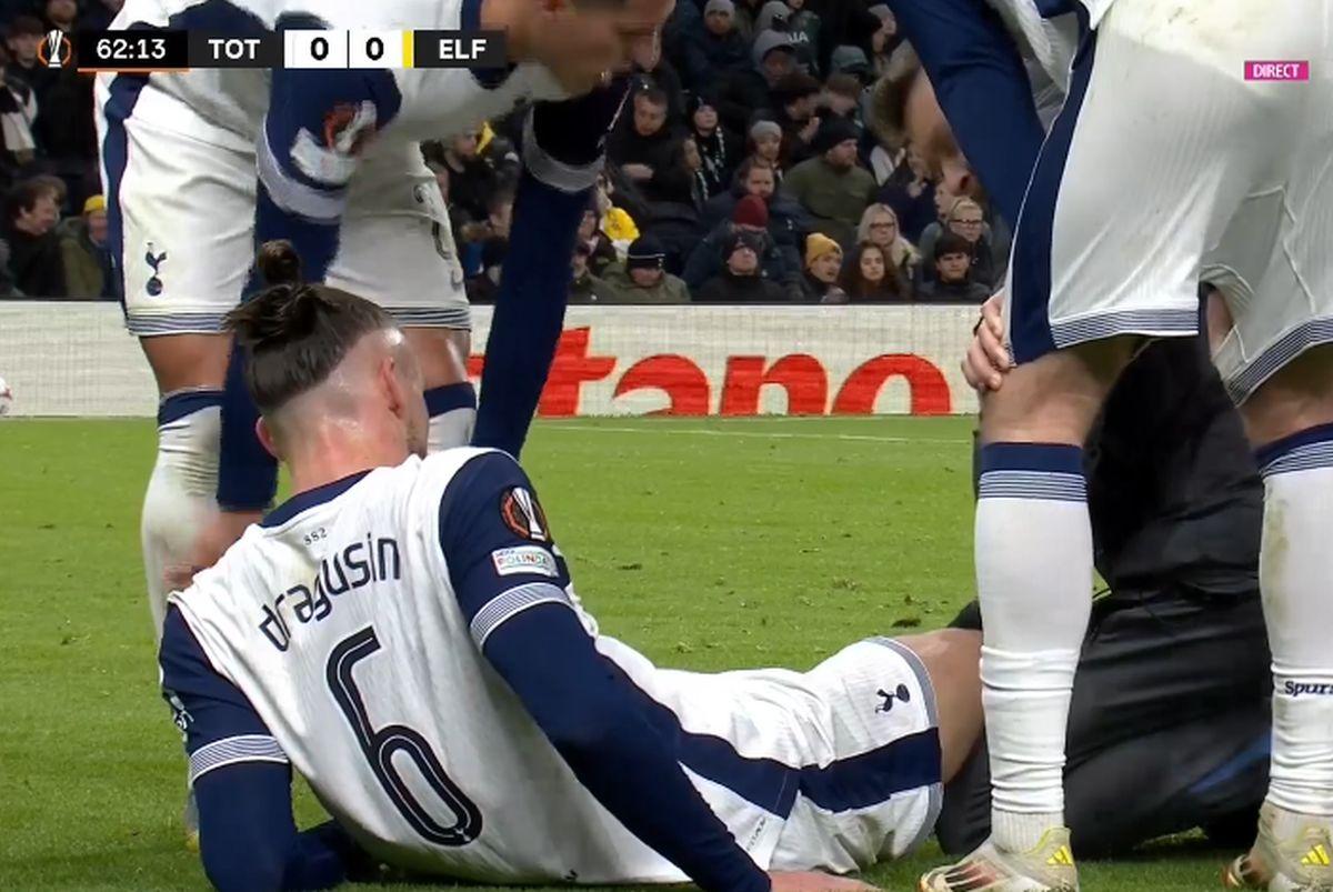 Tottenham, în optimile Europa League » Partidă de tristă amintire pentru Drăgușin, care s-a „rupt” în repriza a doua
