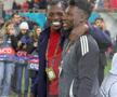 Joyskim Dawa și Andre Onana, înainte de FCSB - Manchester United / FOTO: Ionuț Iordache (GSP)